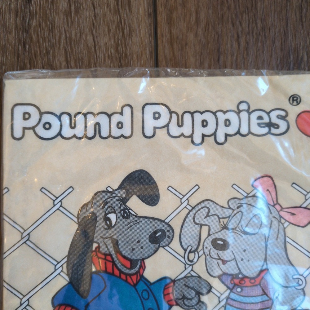 NIP Vintage 80s Pound Puppies Paper Birthday Napkins (16) - Retro Childhood - Picture 4 of 7